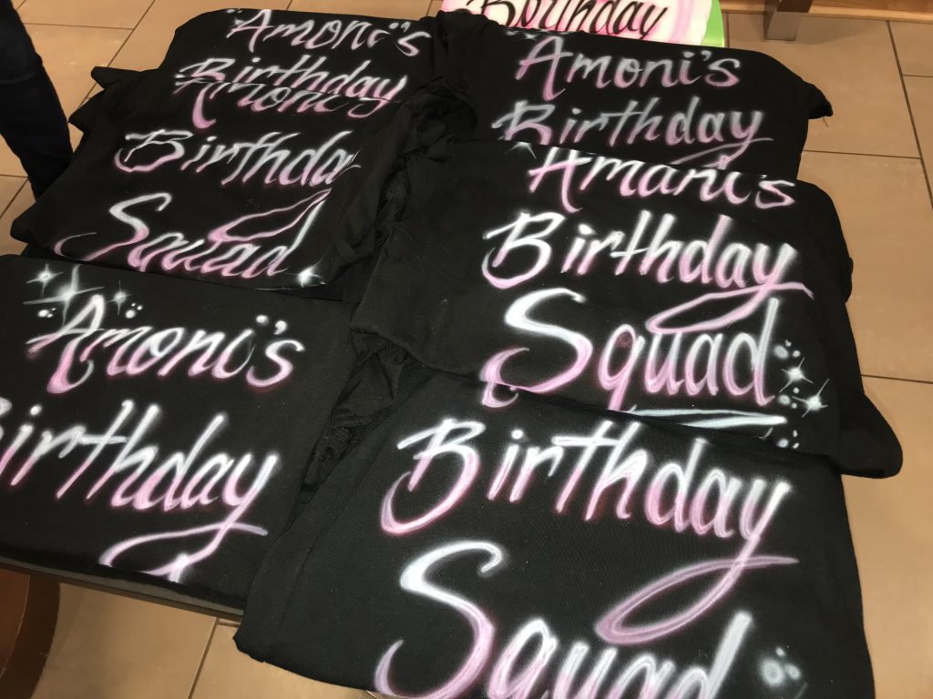 Gift Giveaway keepsake Group Bulk Airbrushed T-Shirts ( All-In-1 Packages)