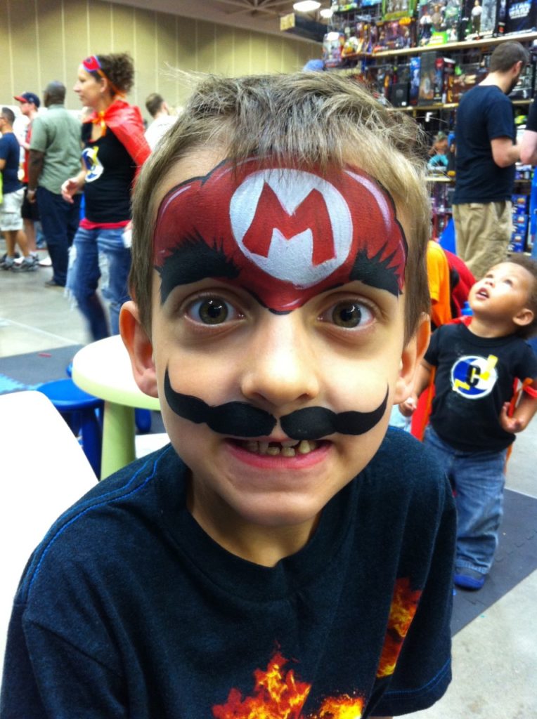 Mario Brothers Face Painting