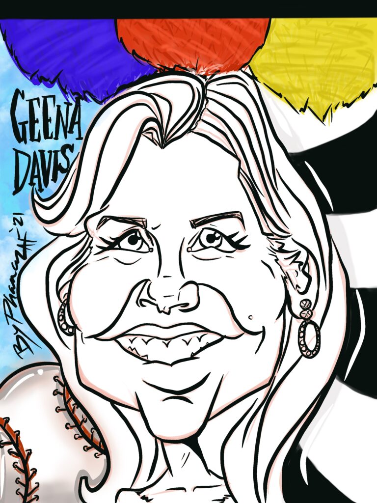 Gina Davis (Celebrity Cartoon Caricature annual warm up)
