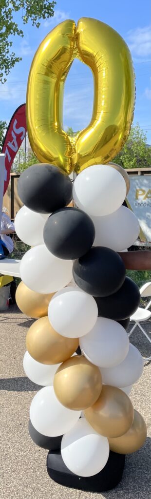 Balloon Column Stand Decor with Number on Top Minnesota