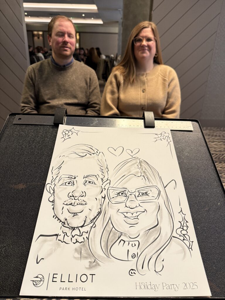 Holiday Party Favor Portrait Caricatures