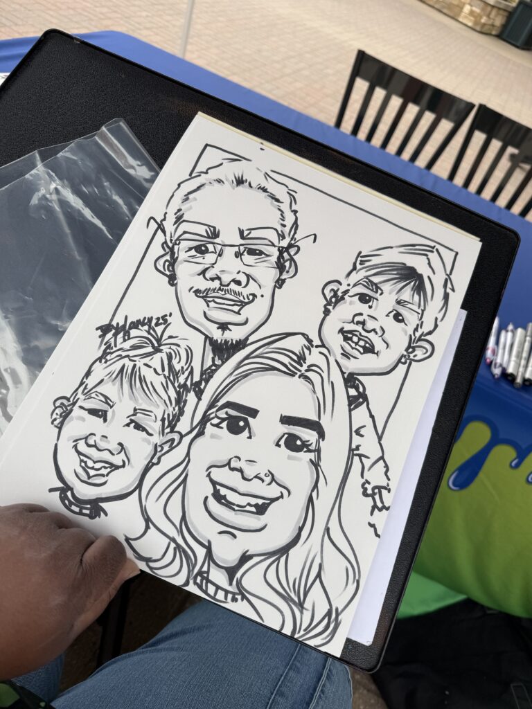 Family Portrait Cartoon Drawing